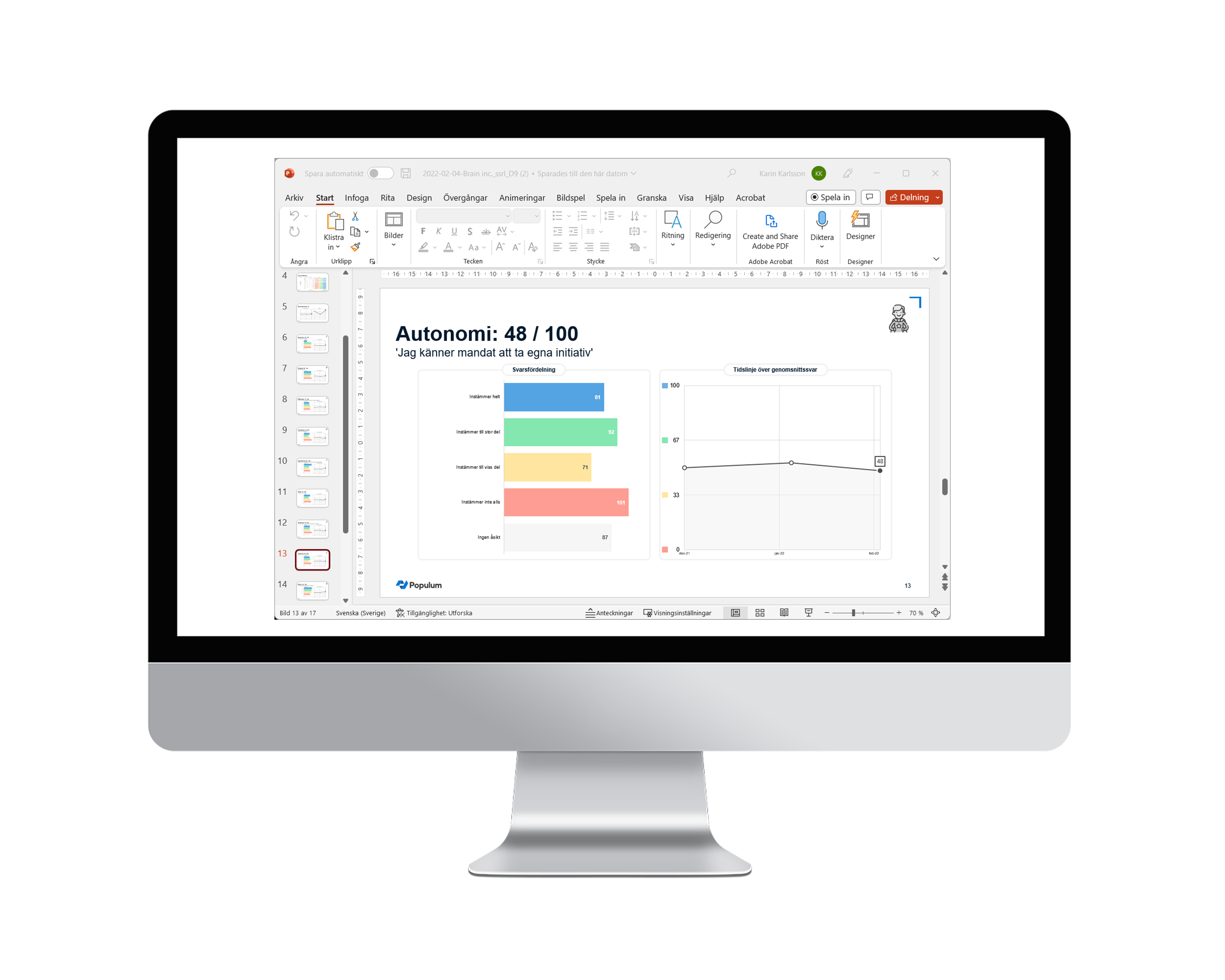 Screenshot over oneclick-powerpoint presentation 